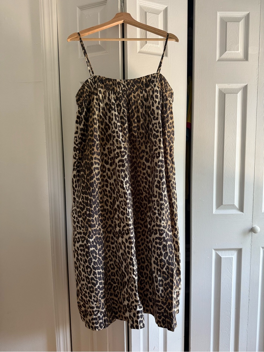 Leopard Print Spaghetti Strap Dress